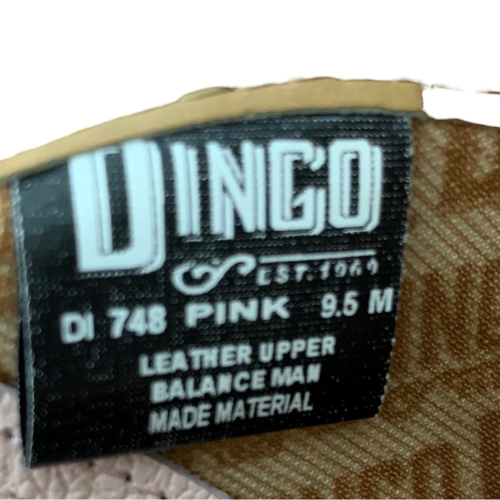 DINGO Blush Pink Embroidered Western Boots - Size 9.5 - Picture 6 of 7